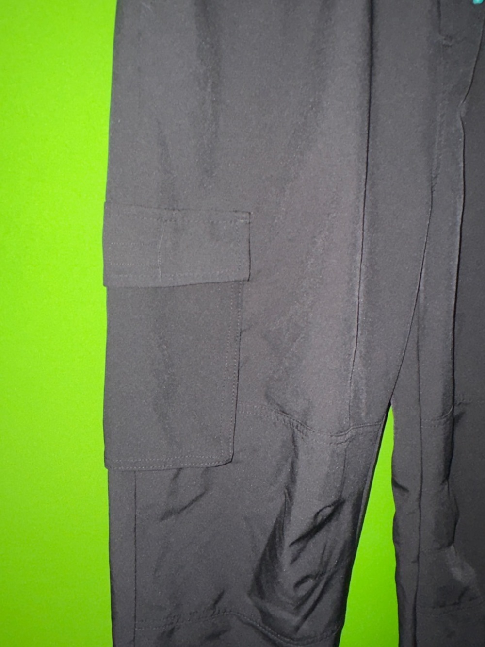 Sovereign Code Black Cargo Jogger Pants with Reflective Drawstring - Picture 3 of 9